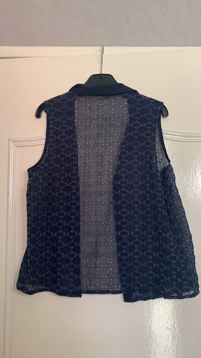 Veste sans manche bleue S - photo numéro 2