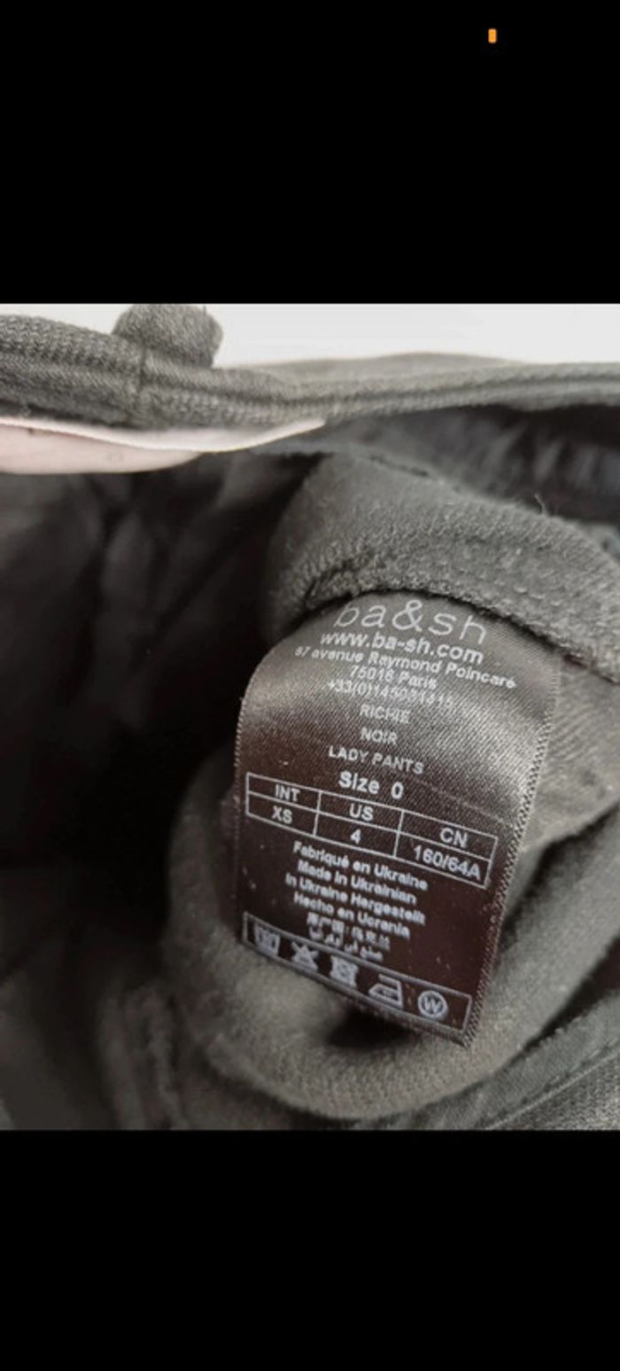 Ba&sh | Pantalon 7/8 noir | t. 0 - photo numéro 7