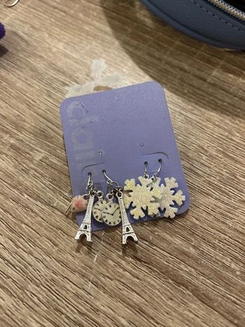Boucles d’oreille claires
