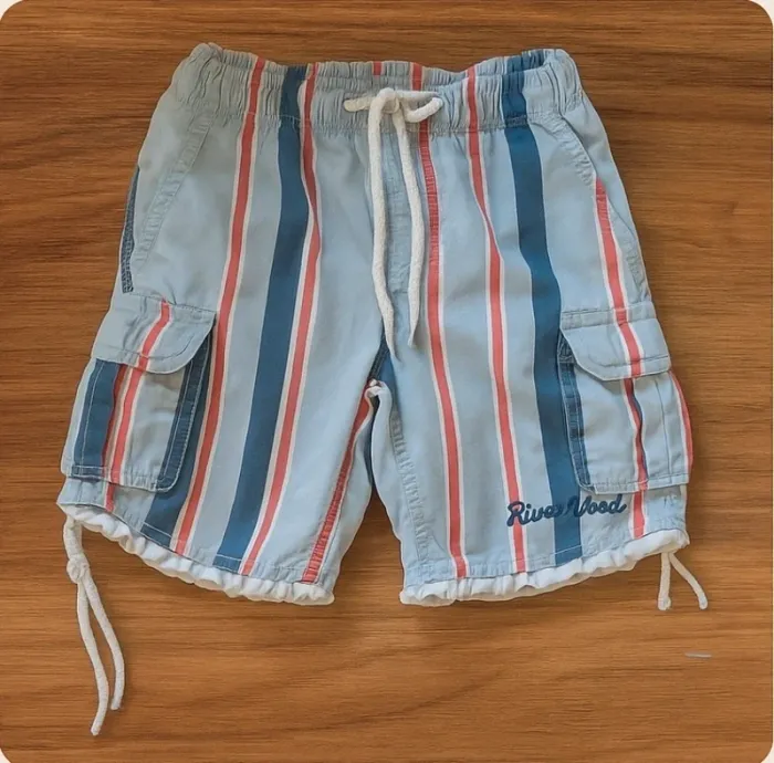 Short garçon 6 ans Riverwood - Rayé multicolore