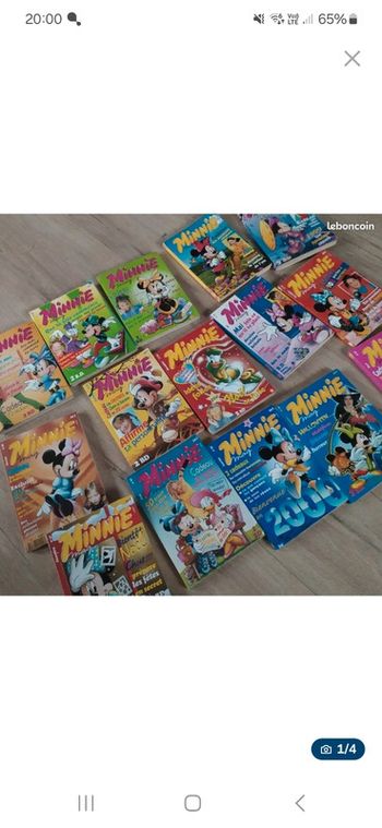 Lot de 15 magazines Minnie mag années 90 2000