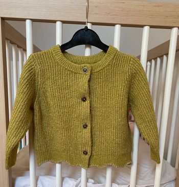 Gilet maille vert 12m bébé Gémo