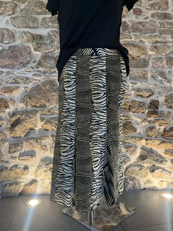 Jupe longue zébrée Coutureine 50