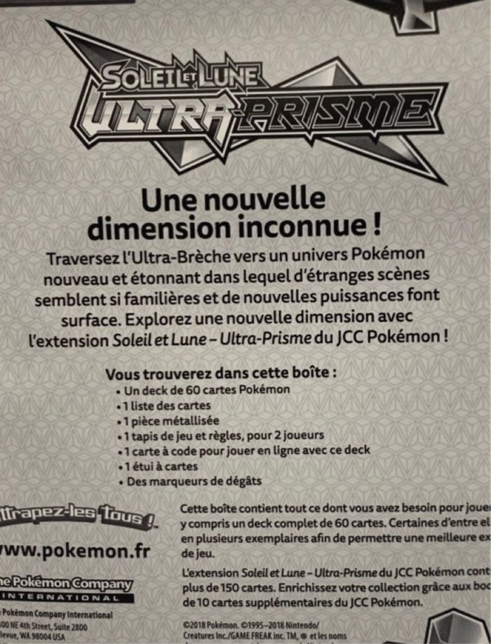 Deck Pokémon S&L Ultra Prisme Pingoleon neuf scellé - photo numéro 5