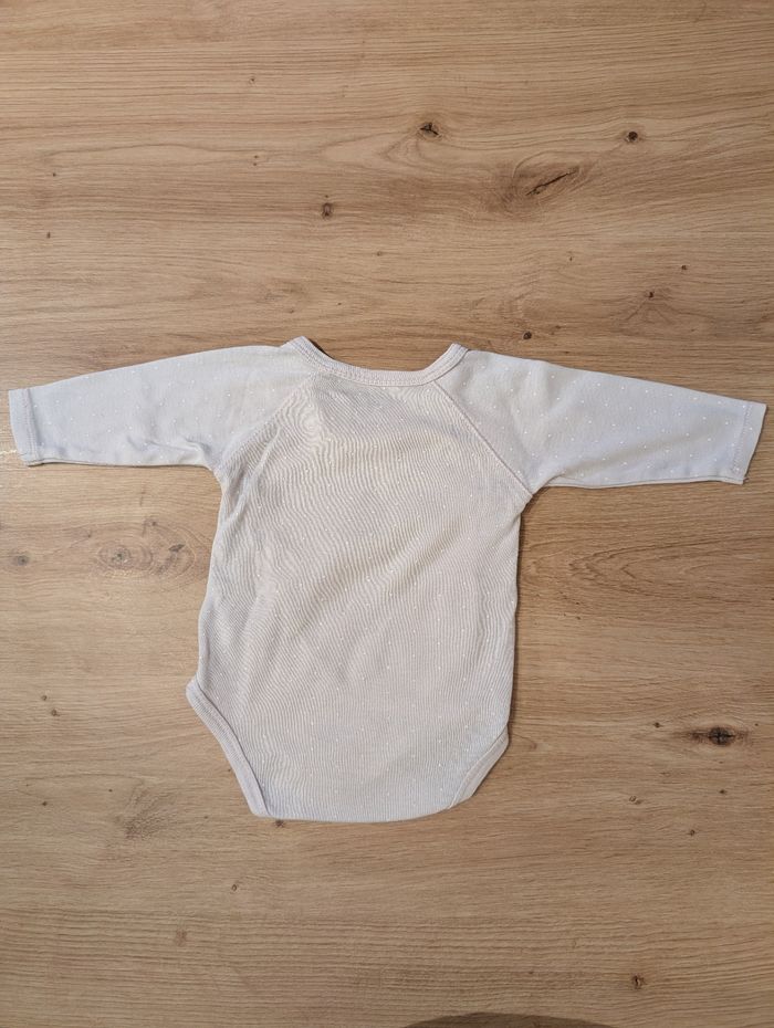 Lot de 4 bodies rose et gris, 3 mois, Kiabi - photo numéro 3