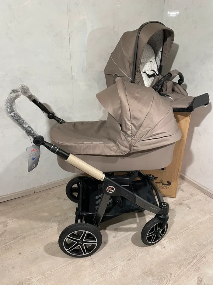 Neu hartan racer gts happy pieds beige Kombikinderwagen