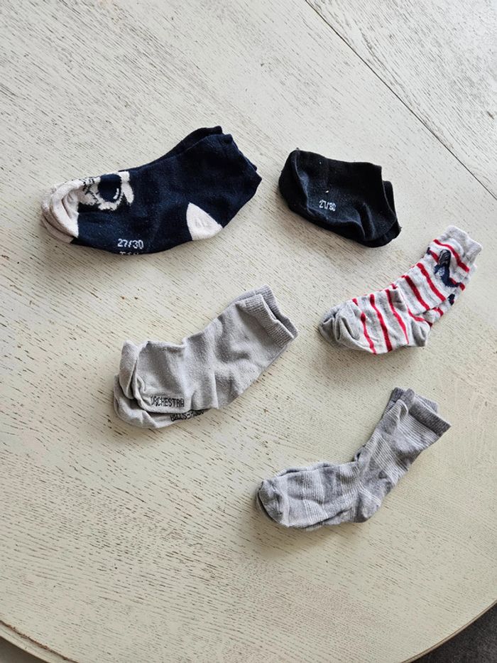 Lot de 5 chaussettes enfants tailles 21-30, confortables et colorées, pour enfant 3 ans - photo numéro 3