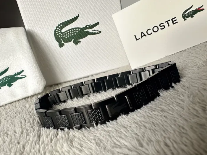 Bracelet Lacoste métropole noir - photo numéro 2