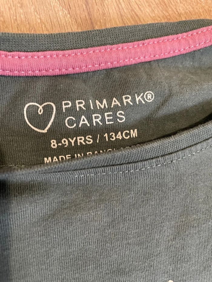 T-shirt manches longues kaki fille primark 8/9 ans - photo numéro 3