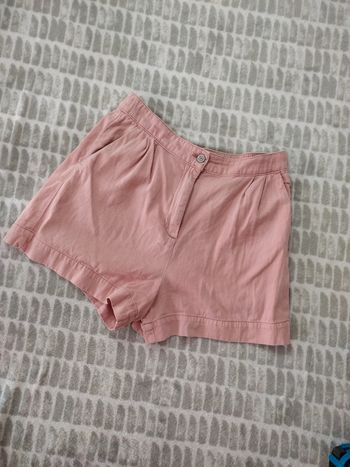 Short court taille haute rose large Mango taille 38