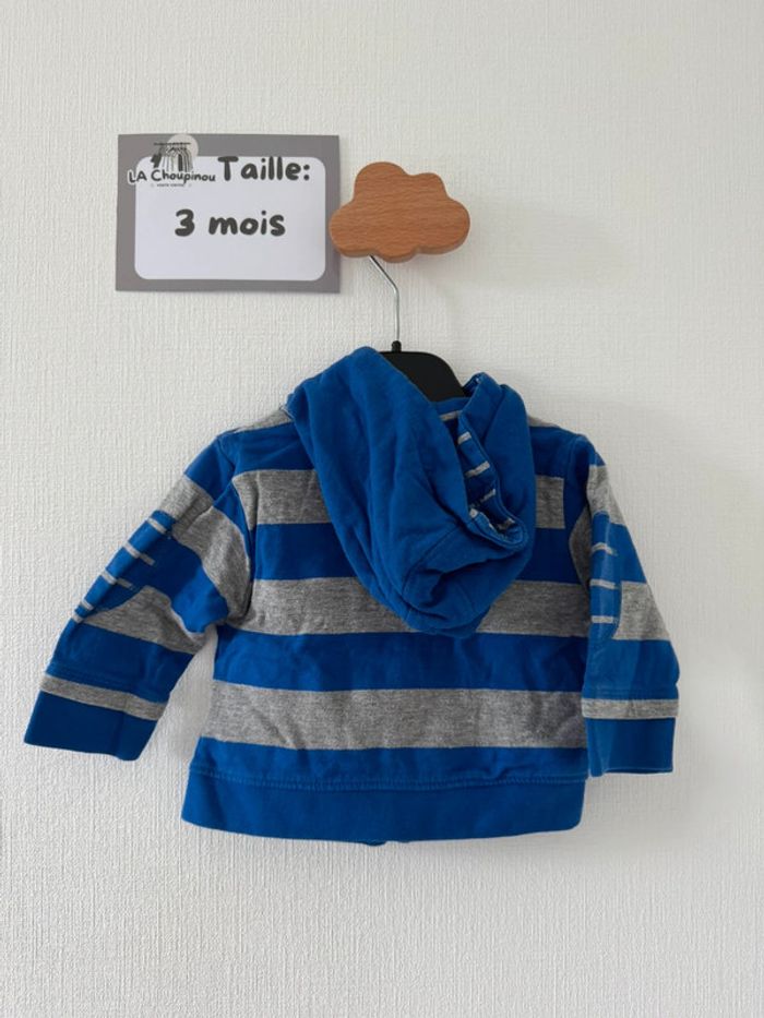 Gilet à capuche - taille 3 mois 🌼 - photo numéro 3