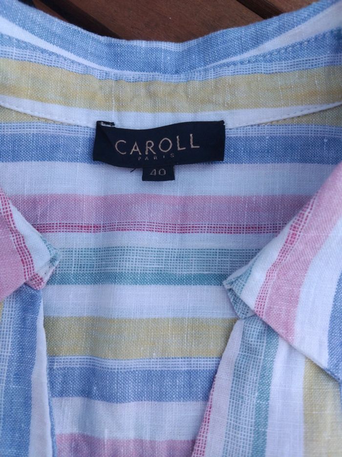 Blouse Caroll t40 100%lin - photo numéro 9