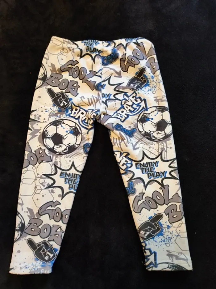 Lot de deux pyjama 4 ans football molletonné - photo numéro 6