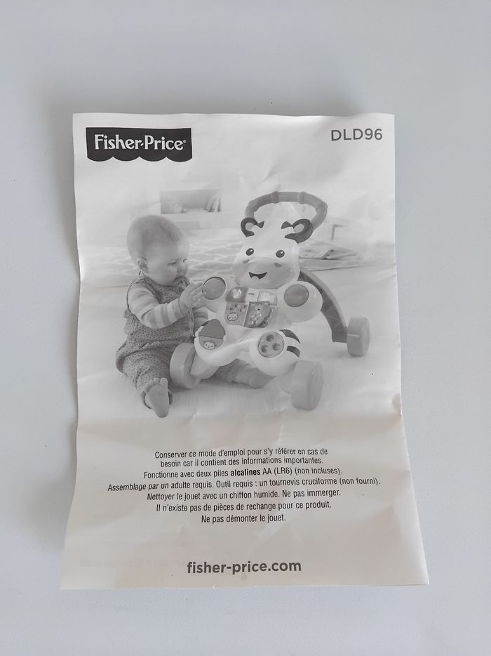 TROTTEUR Zèbre Sonore Eveil  Fisher Price 6 mois 🦓 - photo numéro 9