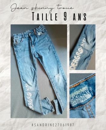 Jean skinny troué