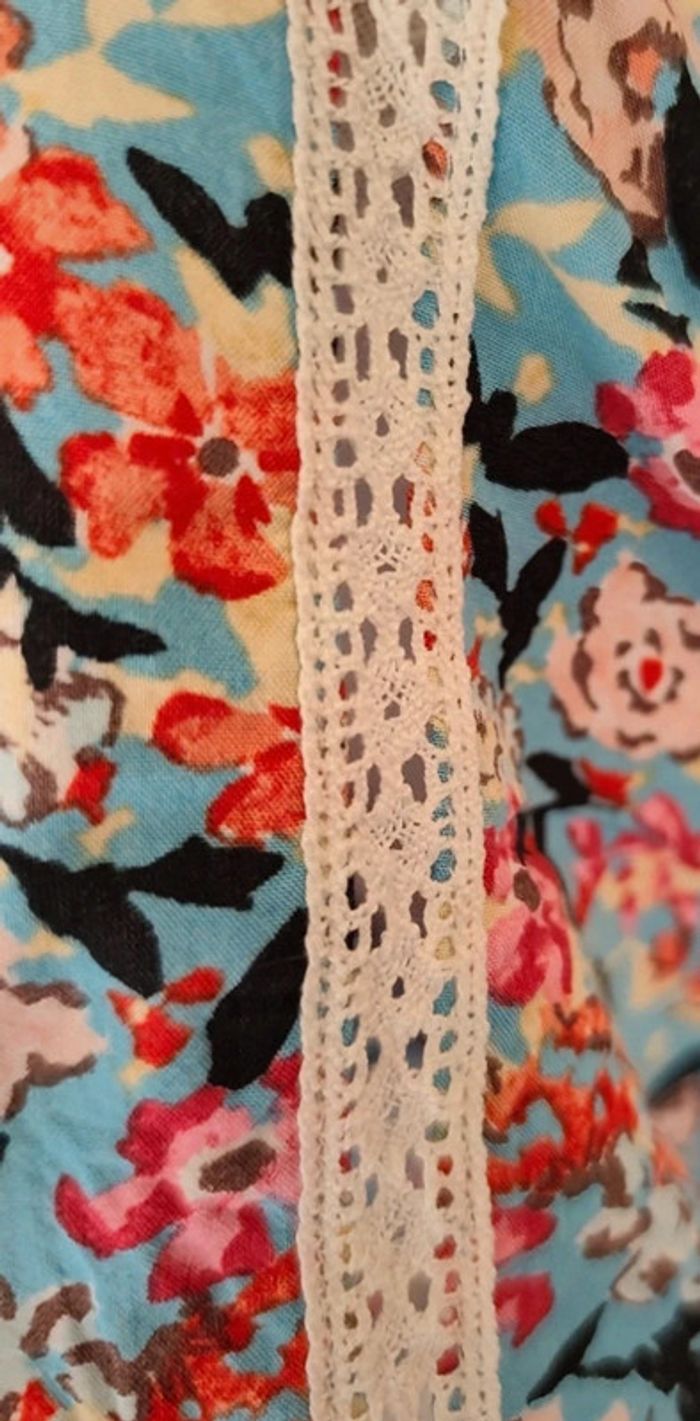 Robe mi longue imprimée fleurie - photo numéro 8