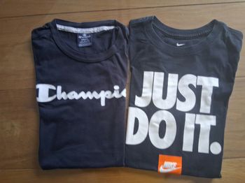 Lots de 2 tee-shirts Taille S (Champion et Nike)
