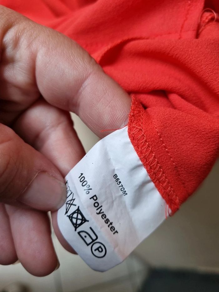 Débardeur léger rouge uni - photo numéro 3