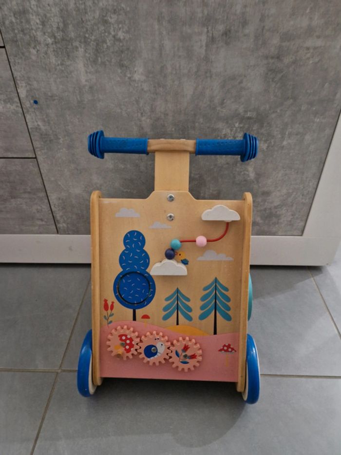 Aide A La Marche Bebe Trotteur Avec Frein, Ru00e9glables En