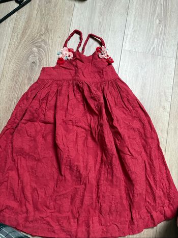 Robe rouge 6 ans