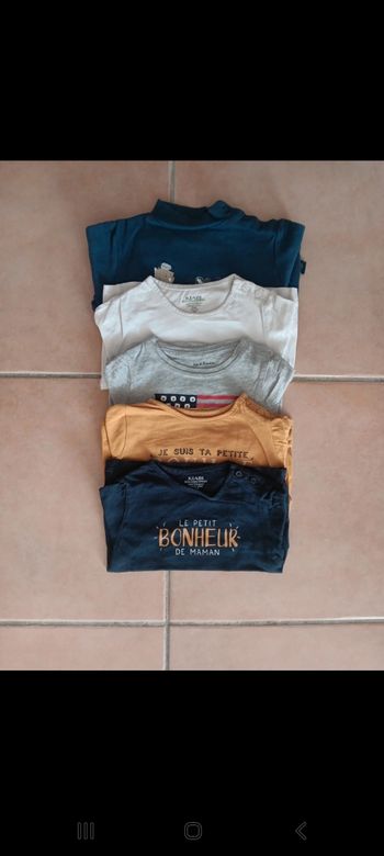 Lot tee-shirts 9 mois