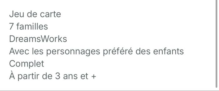 Jeu de cartes DreamWorks - photo numéro 6