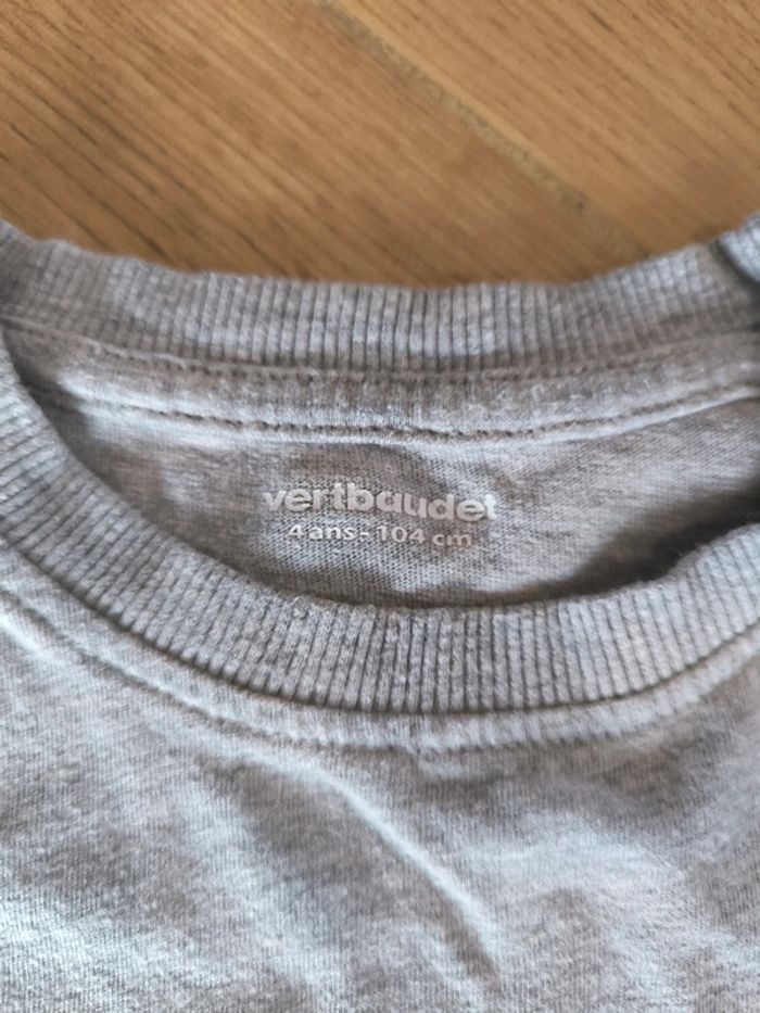 T-shirt mc gris Vertbaudet - photo numéro 3