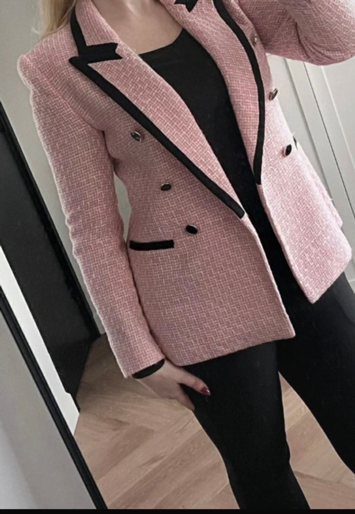 Blazer chic rose Zara - photo numéro 1