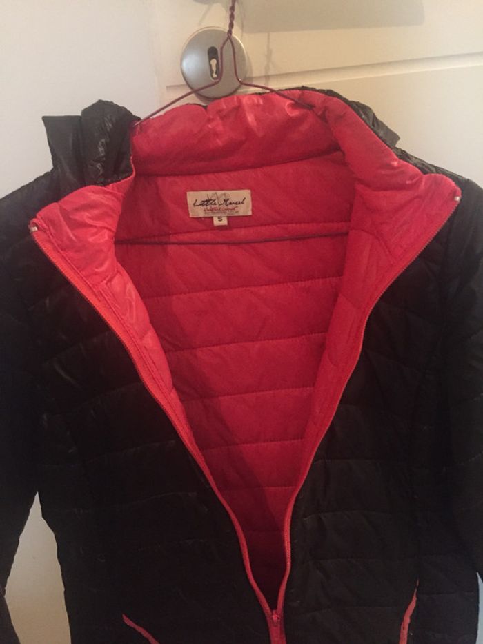 Manteau little Marcel noir et rose - photo numéro 4