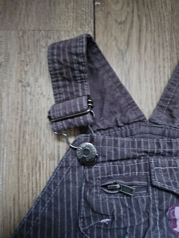 Salopette Sergent Major marron / violet 9 mois - photo numéro 6