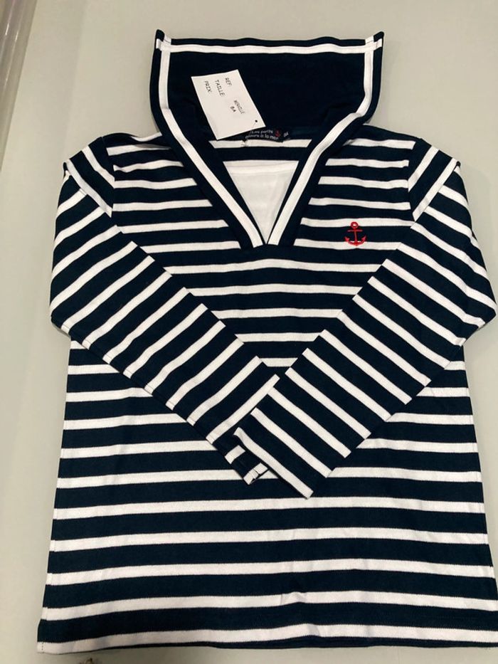 TEE shirt mariniere garçon