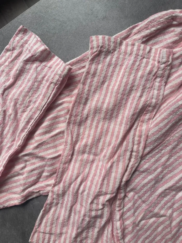 Combinaison pantalon blanche et rose 8ans - photo numéro 5
