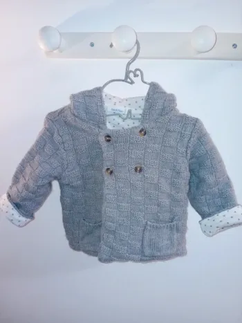 Gilet type paletot en maille