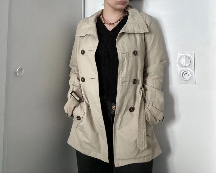 Trench mi-long Esprit – Taille 38 | Intemporel | Coupe parfaite | Excellent état