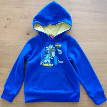Sweat bleu à capuche Tissaia 4 ans