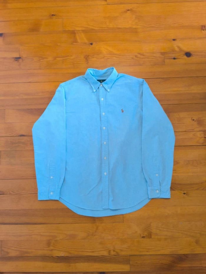 Chemise Ralph Lauren - Logo brodé premium - Bleu clair - Taille XL - photo numéro 3