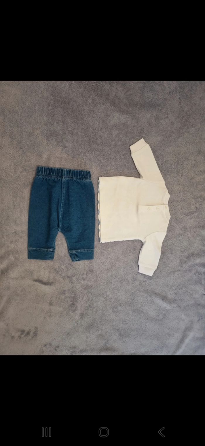 Ensemble bebe motif petit poisson - photo numéro 3