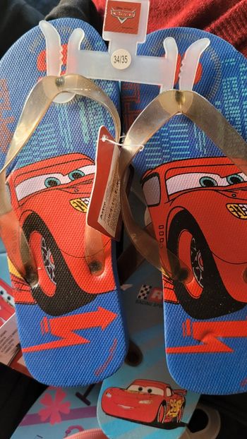 Tongs enfants cars