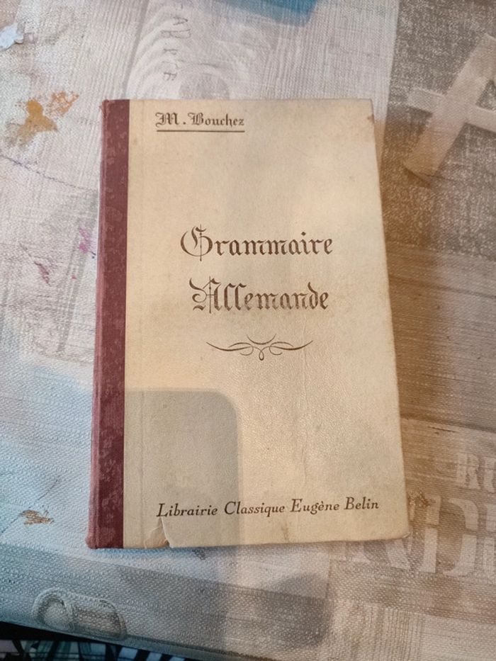 Livre de grammaire allemande