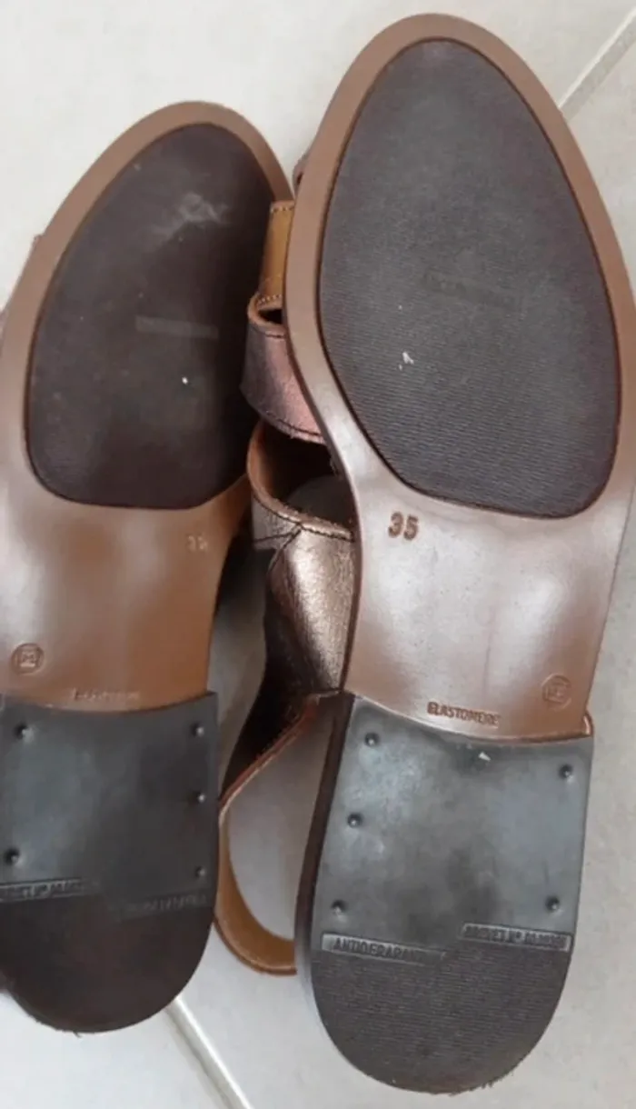Sandales GBB cuir multicolores – Pointure 35 – Très bon état - photo numéro 5