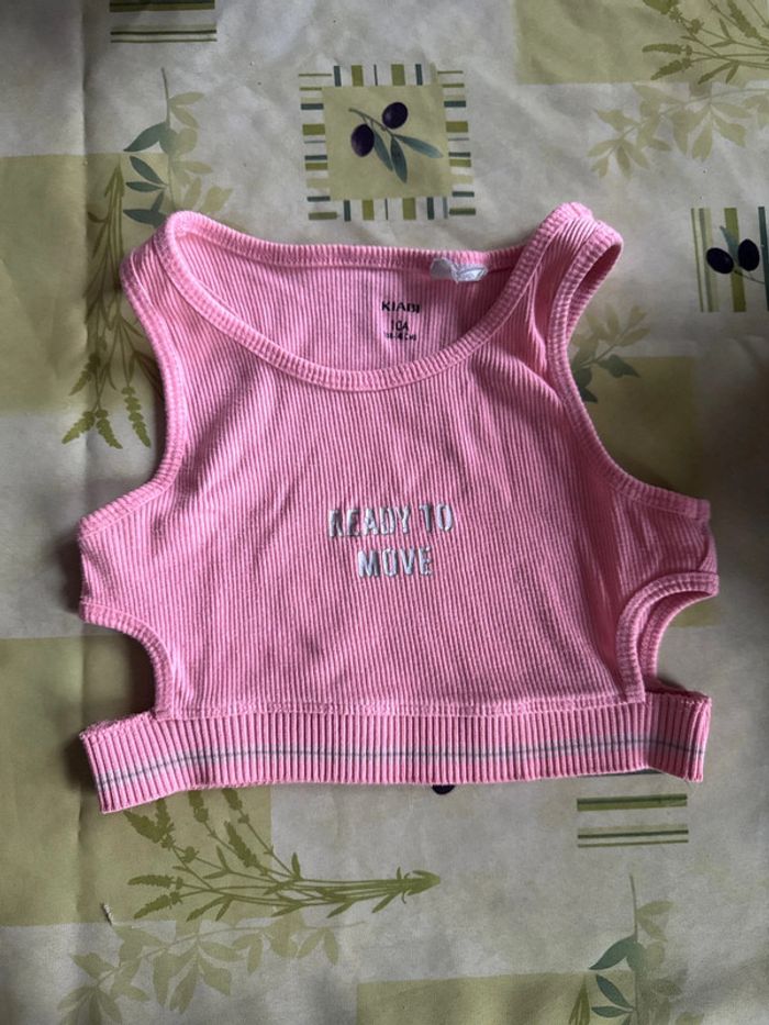 Brassière fille rose