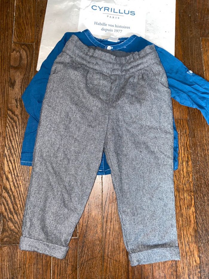 Chemise carreaux et pantalon chaud  Cyrillus  24 mois - photo numéro 3