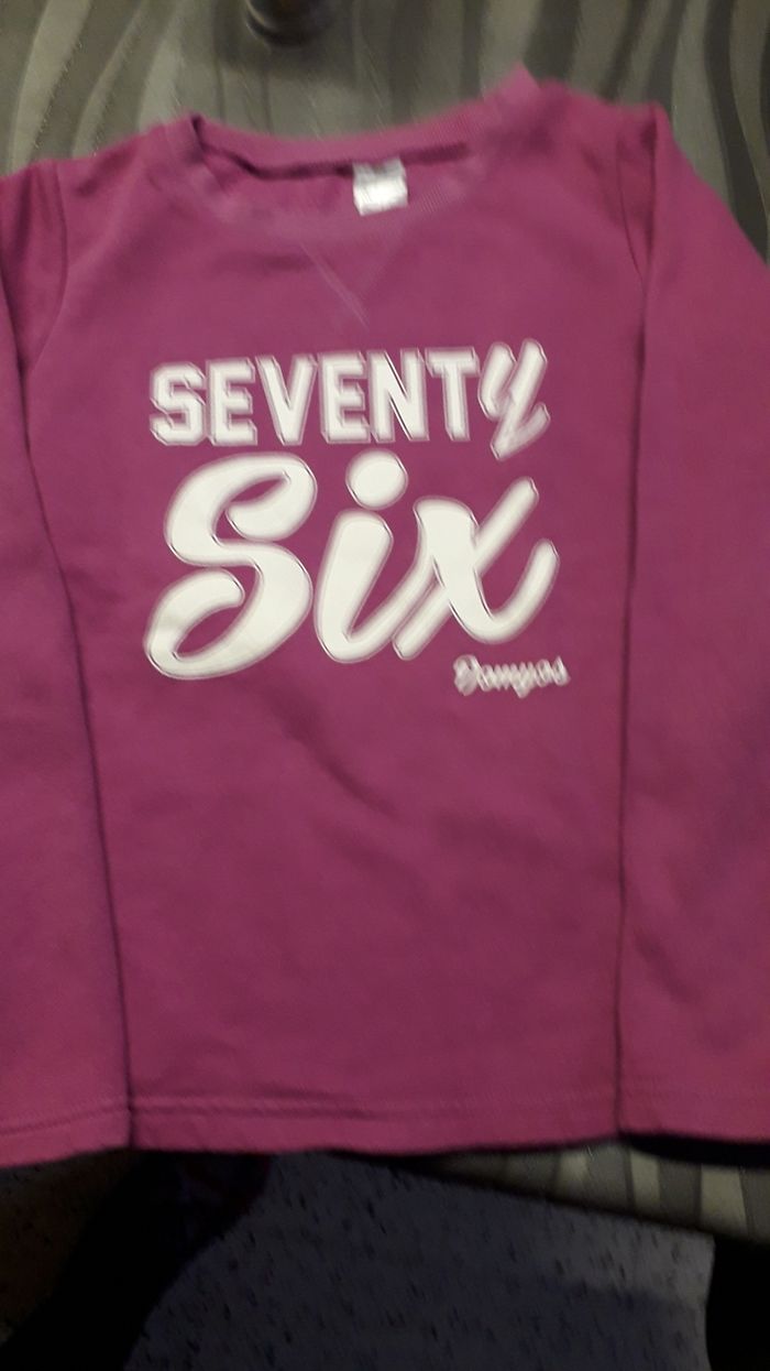 Sweat rose et blanc Domyos 10 ans