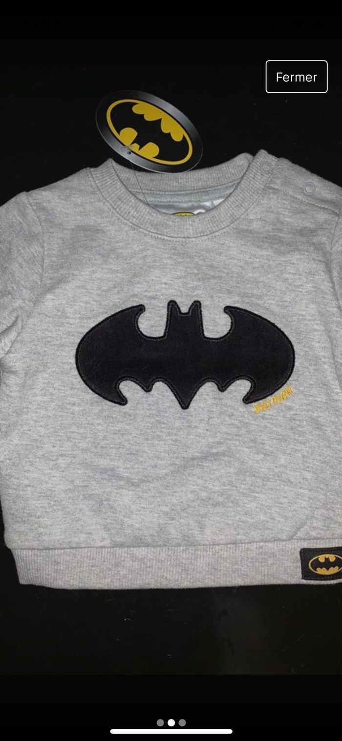 Pull Batman 3mois - photo numéro 2