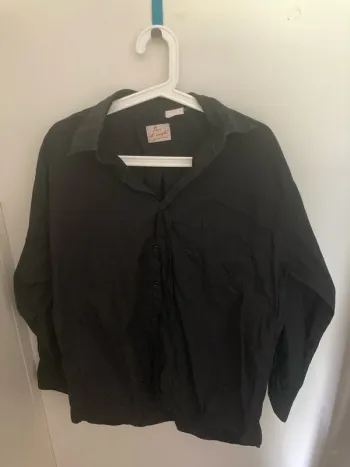 Chemise noir manche longues