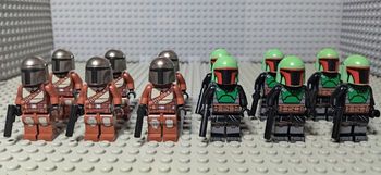 SW 12 Soldats Mandaloriens type Lego