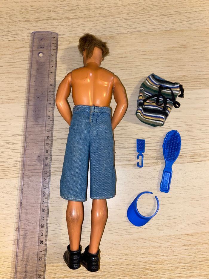 Poupée mattel Barbie ken 1994 shaving fun barbe raser rasoir - photo numéro 3