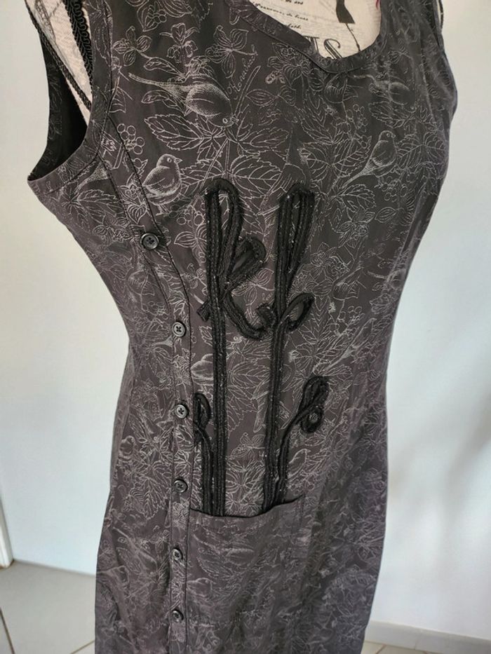 Magnifique Robe Noire à motifs de marque Kanabeach et de taille 40 - photo numéro 8