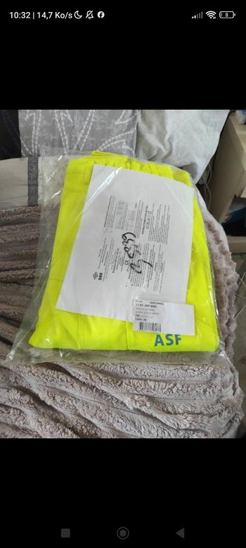 Pantalon Molletonné de travail fluorescent 