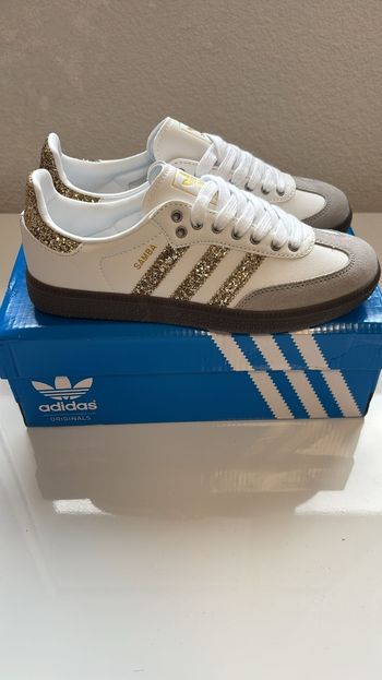Adidas Samba pailletées dorées neuves 